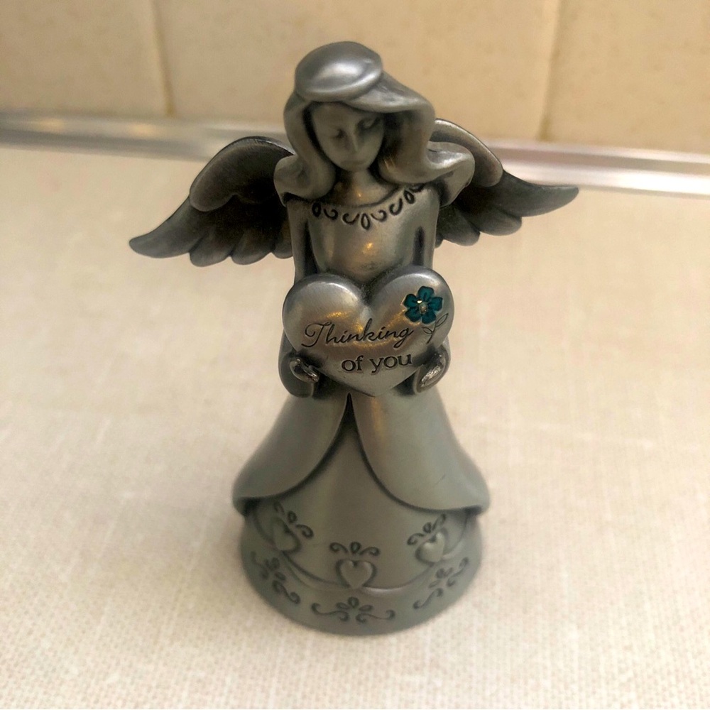 Ganz. Faithful Angels.‎ Pewter Angel Of Healing Figurine Thinking Of You